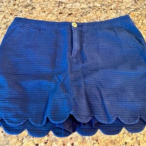 Lilly Pulitzer Navy Scalloped Hem Skort